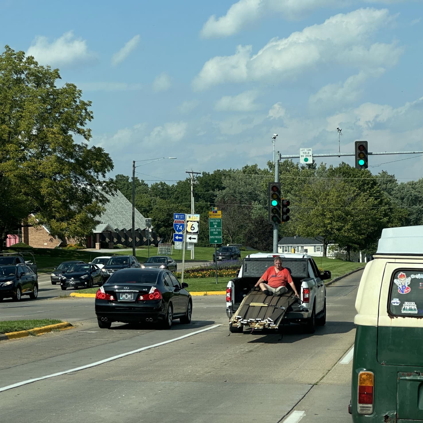 city car - Jo 387 West West 74 1 Bettendorf Duck Creek Park Crow Creek Family Museum Left Turn Yield On Creep Only Ve